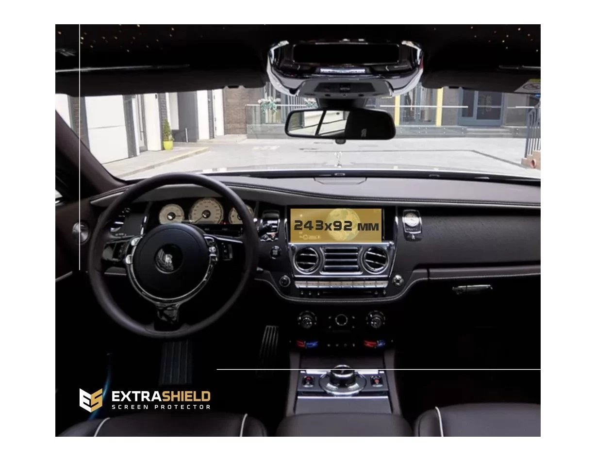 Rolls-Royce Wraith 2013 - Present Multimedia 8,8" ExtraShield Screeen Protector - 1 - Interior Dash Trim Kit