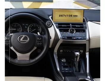 Lexus NX 2014 - Present Multimedia 10,3" ExtraShield Screeen Protector - 1 - Interior Dash Trim Kit