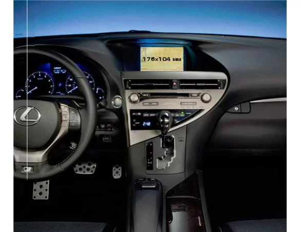 Lexus RX 2012 - 2015 Multimedia 8" ExtraShield Screeen Protector - 1 - Interior Dash Trim Kit