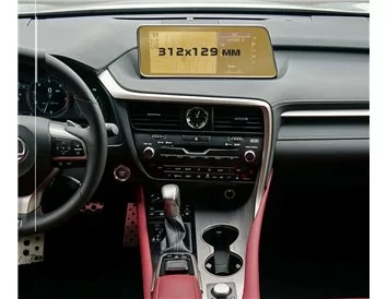 Lexus RX 2015 - 2019 Multimedia 8" ExtraShield Screeen Protector - 1 - Interior Dash Trim Kit