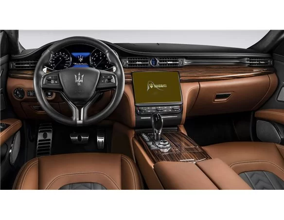 Maserati Quattroporte 2018 - Present Multimedia 8,4" ExtraShield Screeen Protector - 1 - Interior Dash Trim Kit