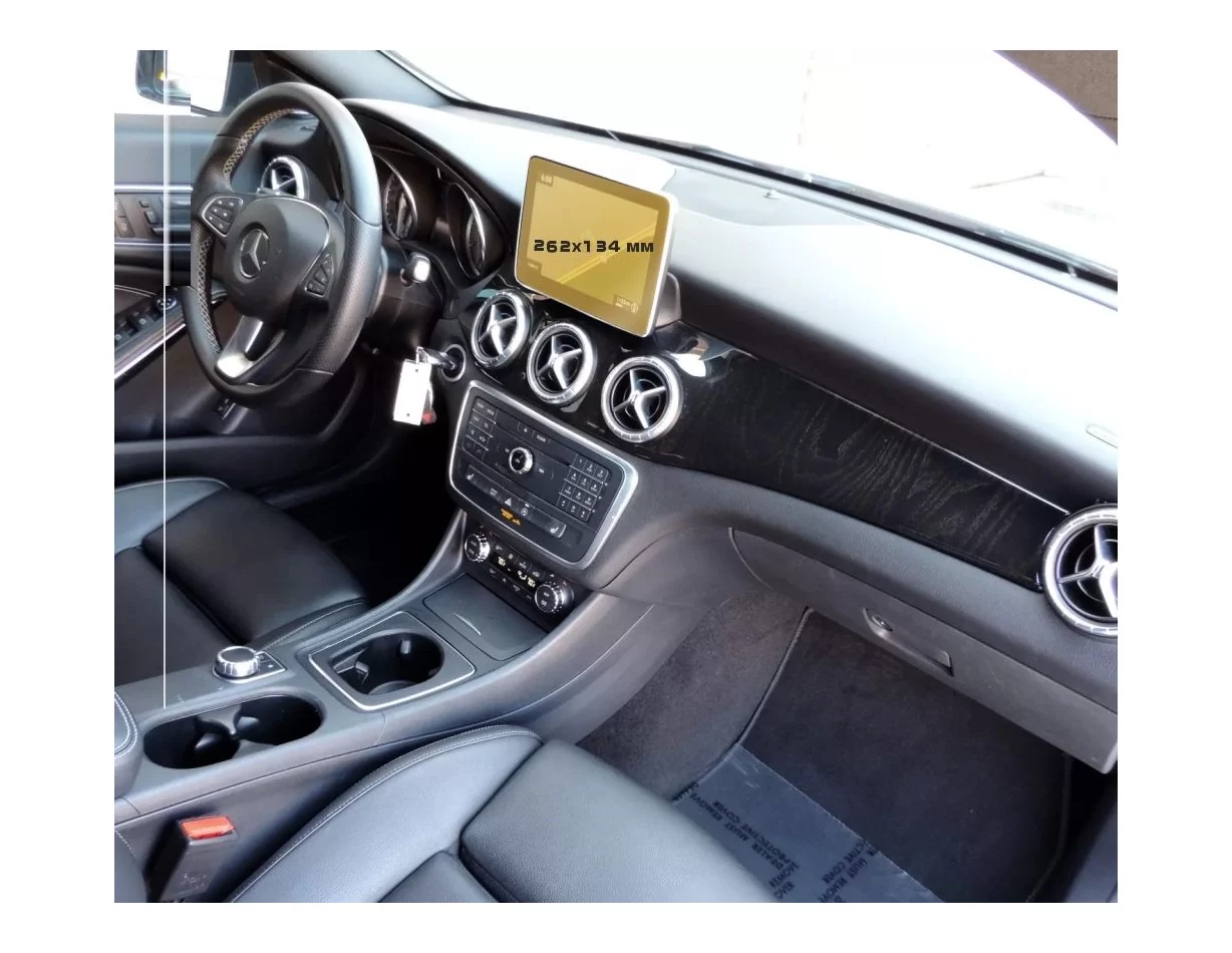 Mercedes-Benz A-class (W176) 2015 - 2018 Multimedia 8" ExtraShield Screeen Protector - 1 - Interior Dash Trim Kit