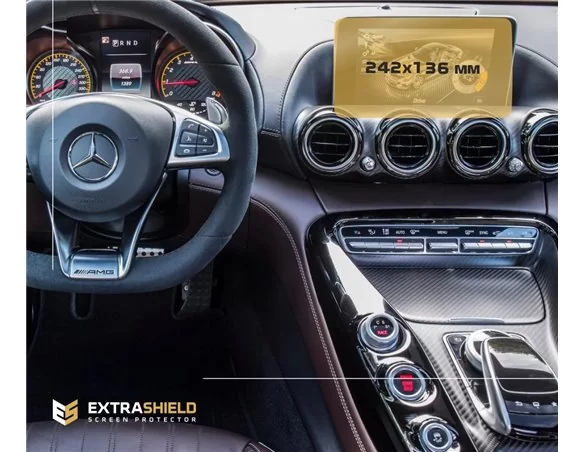 Mercedes-Benz AMG GT (C190/R190) 2014 - 2018 Multimedia 7" ExtraShield Screeen Protector - 1 - Interior Dash Trim Kit
