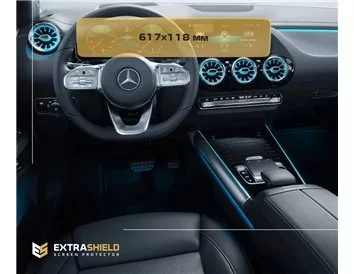 Mercedes-Benz B-Class (T247) 2018 - 2020 Digital Speedometer + Multimedia 12,3" ExtraShield Screeen Protector - 1 - Interior Das