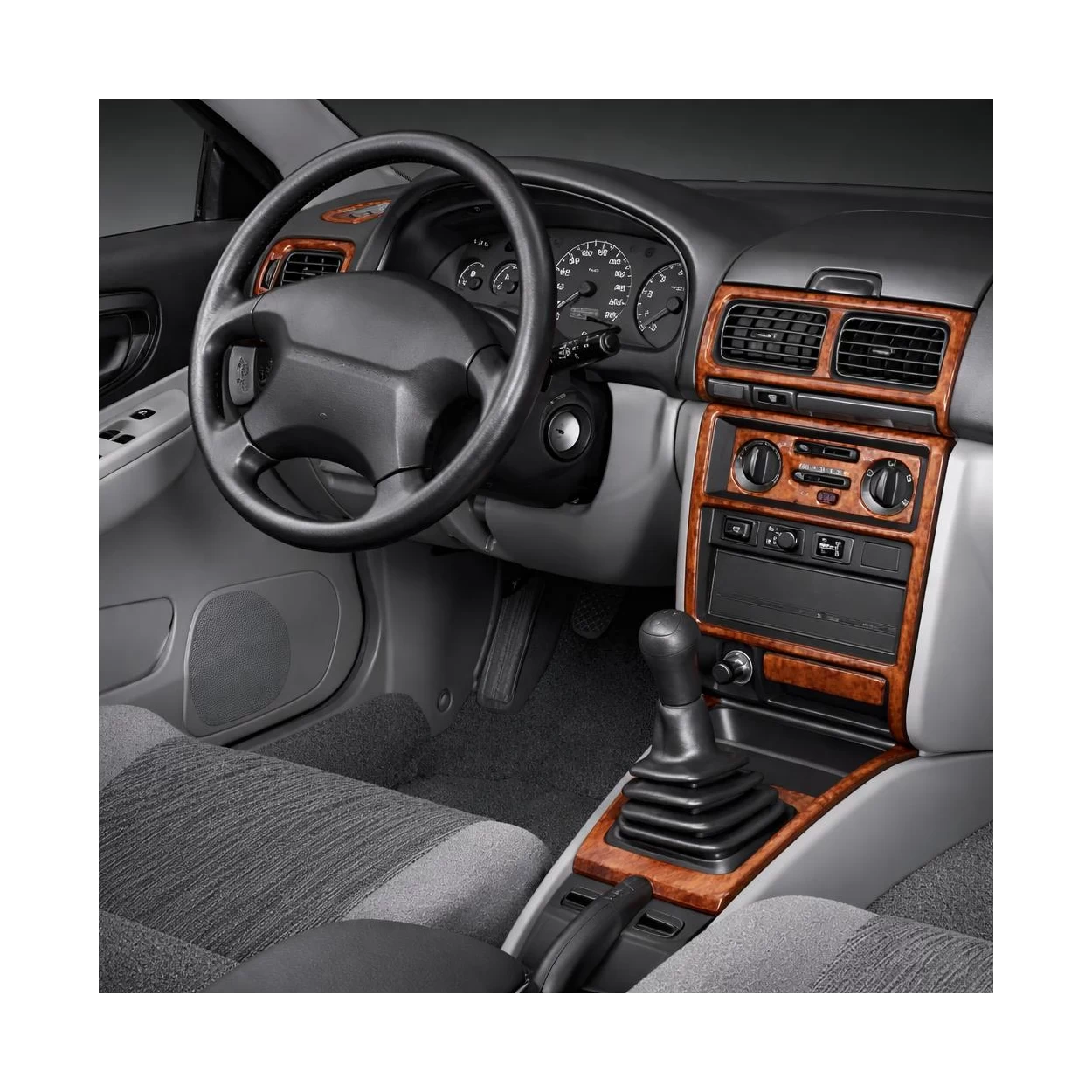 Subaru Impreza RS 1997-UP 4 Doors, Automatic Gearbox, 18 Parts set Interior BD Dash Trim Kit