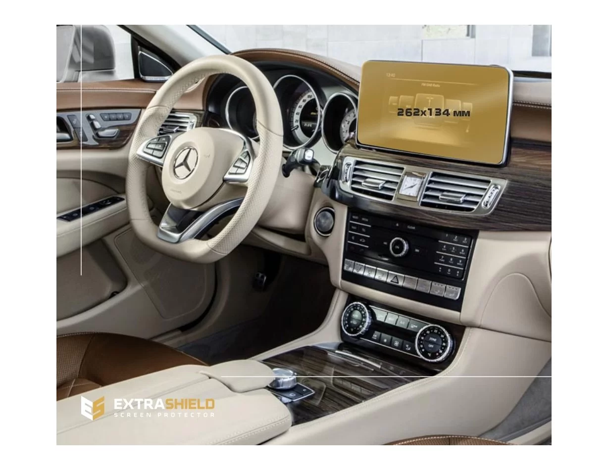 Mercedes-Benz CLS (C218/X218) 2014 - 2017 Multimedia 8" ExtraShield Screeen Protector - 1 - Interior Dash Trim Kit