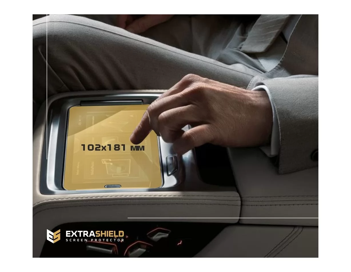 Mercedes-Benz EQS 2020 - Present Mobile office Samsung SM-T230NZ 7" ExtraShield Screeen Protector - 1 - Interior Dash Trim Kit