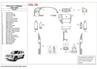 Chevrolet Trail Blazer 2002-UP Full Set Interior BD Dash Trim Kit - 2 - Interior Dash Trim Kit Chevrolet Trail Blazer 2002-UP Full Set Interior BD Dash Trim Kit - 2 - Interior Dash Trim Kit