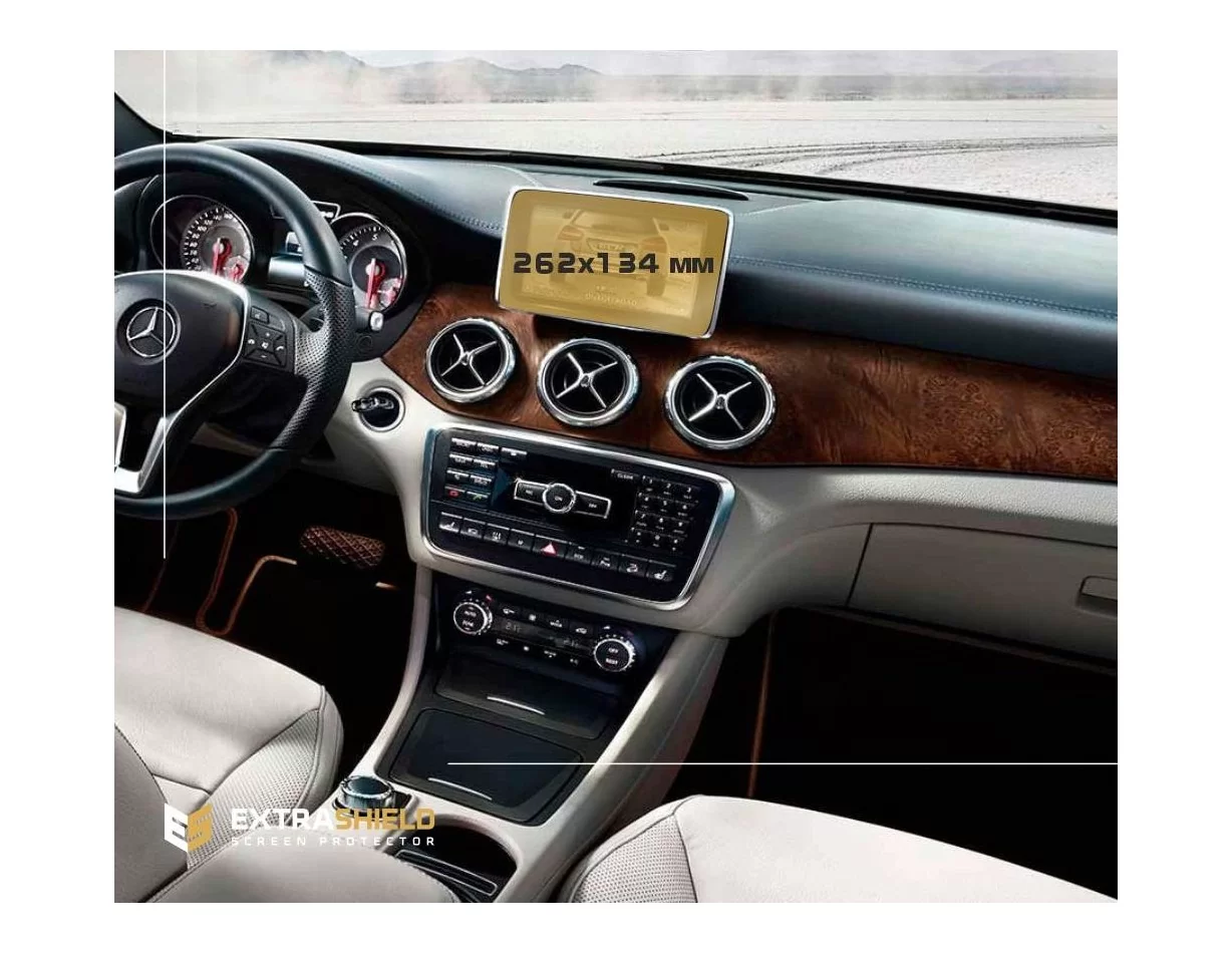 Mercedes-Benz GLA (X156) 2017 - 2020 Multimedia 8" ExtraShield Screeen Protector - 1 - Interior Dash Trim Kit