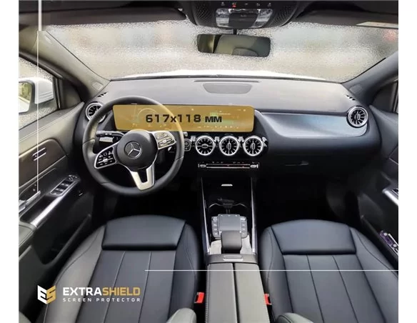 Mercedes-Benz GLA (H247) 2019 - Present Digital Speedometer + Multimedia 10,25" ExtraShield Screeen Protector - 1 - Interior Das