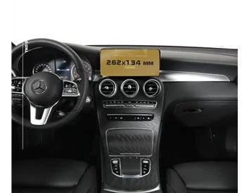 Mercedes-Benz GLC (X253/C253) 2015 - 2019 Multimedia 8" ExtraShield Screeen Protector - 1 - Interior Dash Trim Kit