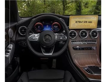 Mercedes-Benz GLC (X253/C253) 2019 - Present Multimedia 10,3" ExtraShield Screeen Protector - 1 - Interior Dash Trim Kit
