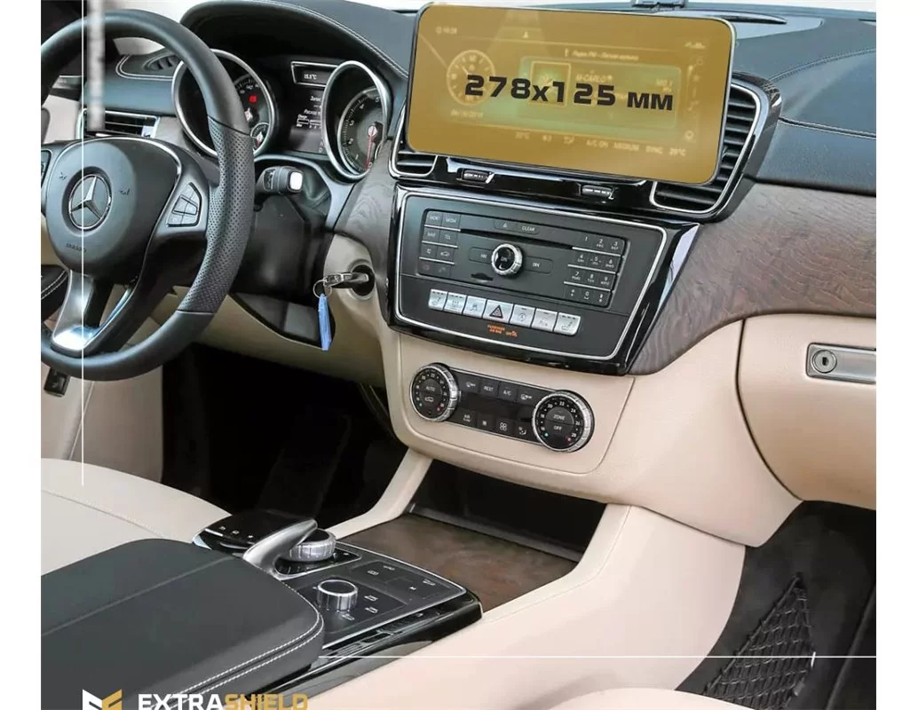 Mercedes-Benz GLE (W167) 2015 - 2019 Multimedia 10,3" ExtraShield Screeen Protector - 1 - Interior Dash Trim Kit
