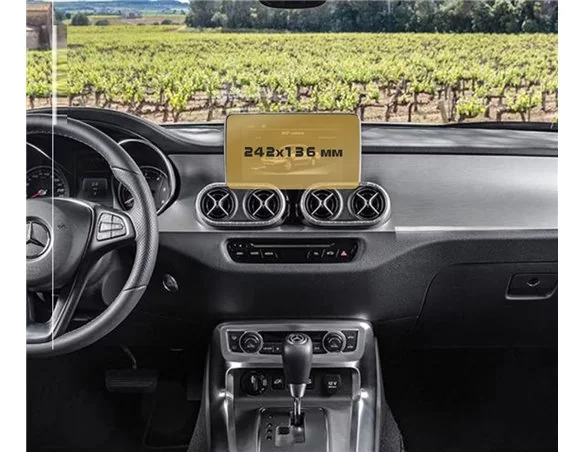 Mercedes-Benz GLS (X166) 2015 - 2019 Multimedia 8,4" ExtraShield Screeen Protector - 1 - Interior Dash Trim Kit