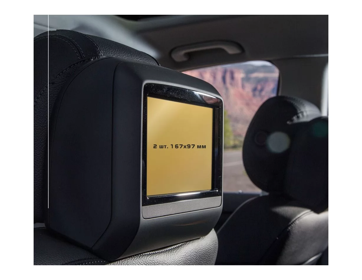 Mercedes-Benz GLS (X166) 2015 - 2019 Passenger monitors (2pcs,) ExtraShield Screeen Protector - 1 - Interior Dash Trim Kit