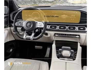 Mercedes-Benz GLS (W167) 2019 - Present Digital Speedometer + Multimedia 12,3" ExtraShield Screeen Protector - 1 - Interior Dash