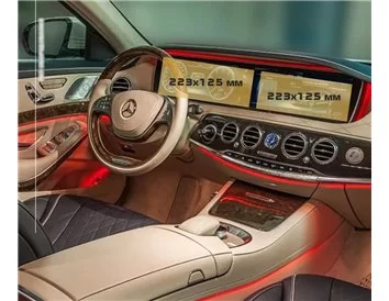 Mercedes-Benz S-class Pre-facelift (W222/C217/X222/A217) 2013 - 2017 Passenger monitors (2pcs,) ExtraShield Screeen Protector - 