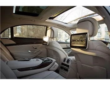 Mercedes-Benz S-class (W222/X222/C217/A217) 2013-2020 Passenger monitors (2pcs,) 10,2" ExtraShield Screeen Protector - 1 - Inter