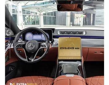 Mercedes-Benz S-class (W223/Z223) 2020 - Present Multimedia 12,8" ExtraShield Screeen Protector - 1 - Interior Dash Trim Kit