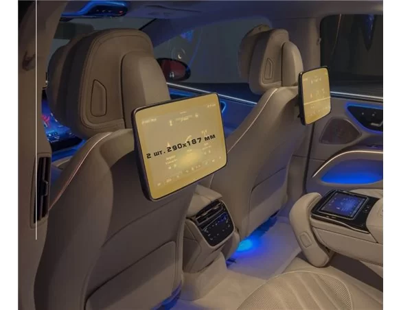 Mercedes-Benz S-class (W223/Z223) + MAYBACH 2020 - Present Passenger monitors (2pcs,) 10,2" ExtraShield Screeen Protector - 1 -