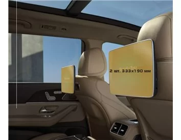 Mercedes-Benz S-class (W223/Z223) 2020 - Present Passenger monitors (2pcs,) Android ExtraShield Screeen Protector - 1 - Interior