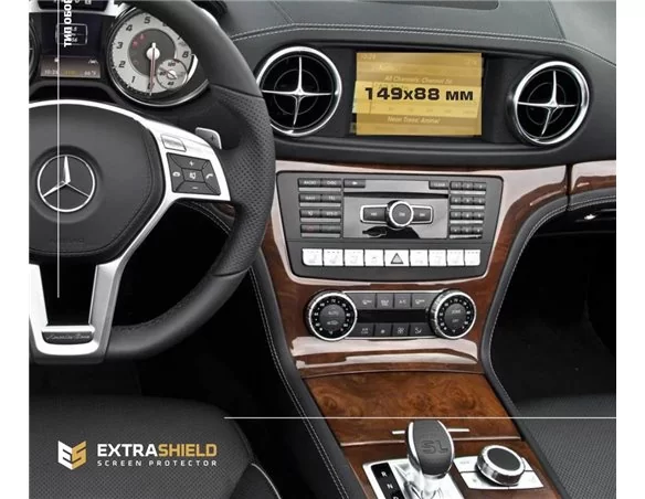 Mercedes-Benz SL-Class (R231/R232) 2012 - Present Multimedia 7" ExtraShield Screeen Protector - 1 - Interior Dash Trim Kit