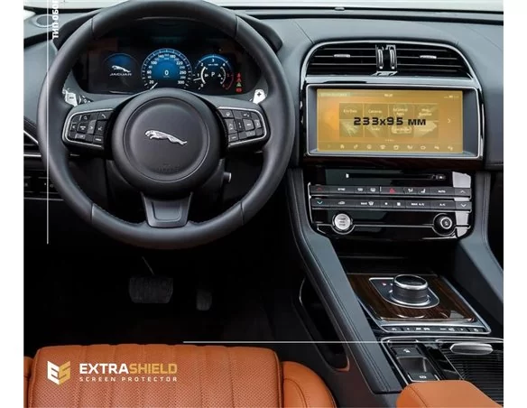Jaguar F-PACE 2019 - Present Multimedia 12,3" ExtraShield Screeen Protector - 1 - Interior Dash Trim Kit