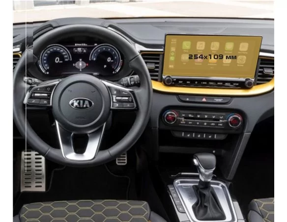 KIA Ceed 2019 - Present Multimedia 10,25" ExtraShield Screeen Protector - 1 - Interior Dash Trim Kit
