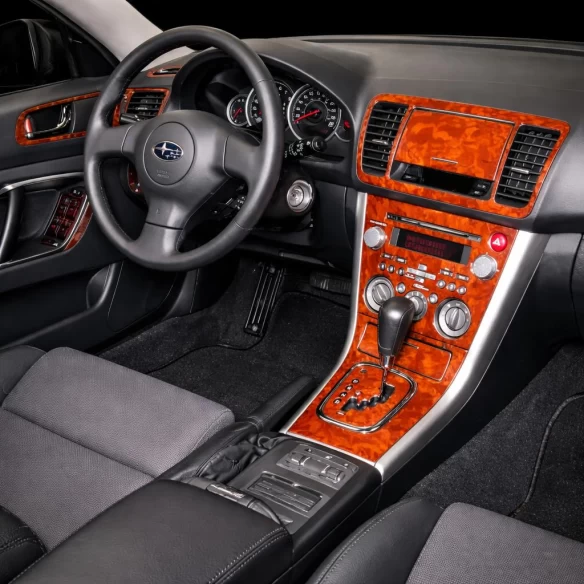 Subaru Legacy 2007-2009 Full Set, Manual Gear Box, Automatic AC Interior BD Dash Trim Kit