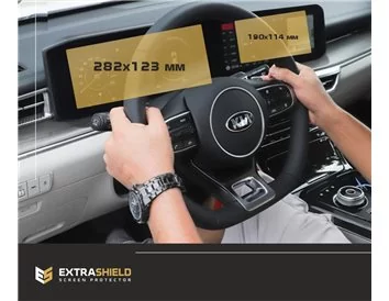 KIA Sportage 2021 - ?.? Full color LCD monitor 12" ExtraShield Screeen Protector - 1 - Interior Dash Trim Kit