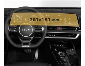 KIA Sportage 2021 - x.x Full color LCD monitor 12" ExtraShield Screeen Protector - 1 - Interior Dash Trim Kit