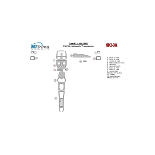 Suzuki Liana Baleno 2002 Full Set, Automatic Gear Interior BD Dash Trim Kit