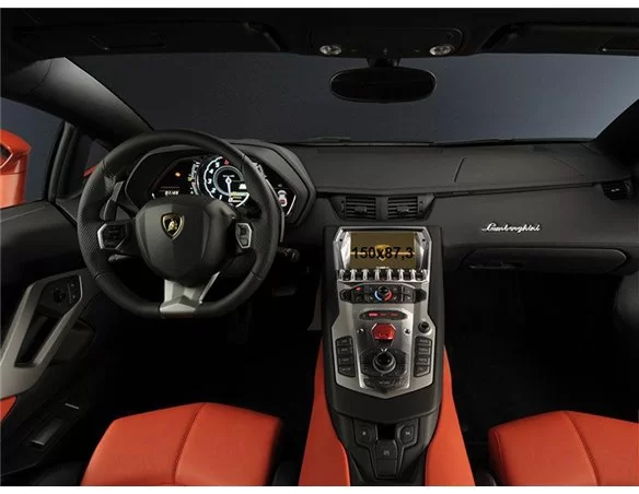 Lamborghini Aventador 2011 - Present Multimedia 5" ExtraShield Screeen Protector - 1 - Interior Dash Trim Kit