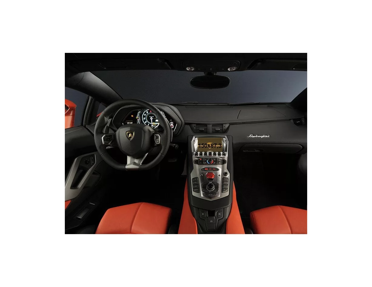 Lamborghini Aventador 2011 - Present Multimedia 5" ExtraShield Screeen Protector - 1 - Interior Dash Trim Kit