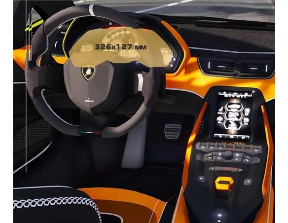 Lamborghini Sian 2019 - Present Digital Speedometer ExtraShield Screeen Protector - 1 - Interior Dash Trim Kit