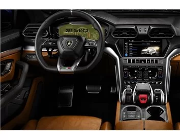 Lamborghini Urus 2017 - Present Digital Speedometer 10,2" ExtraShield Screeen Protector - 1 - Interior Dash Trim Kit