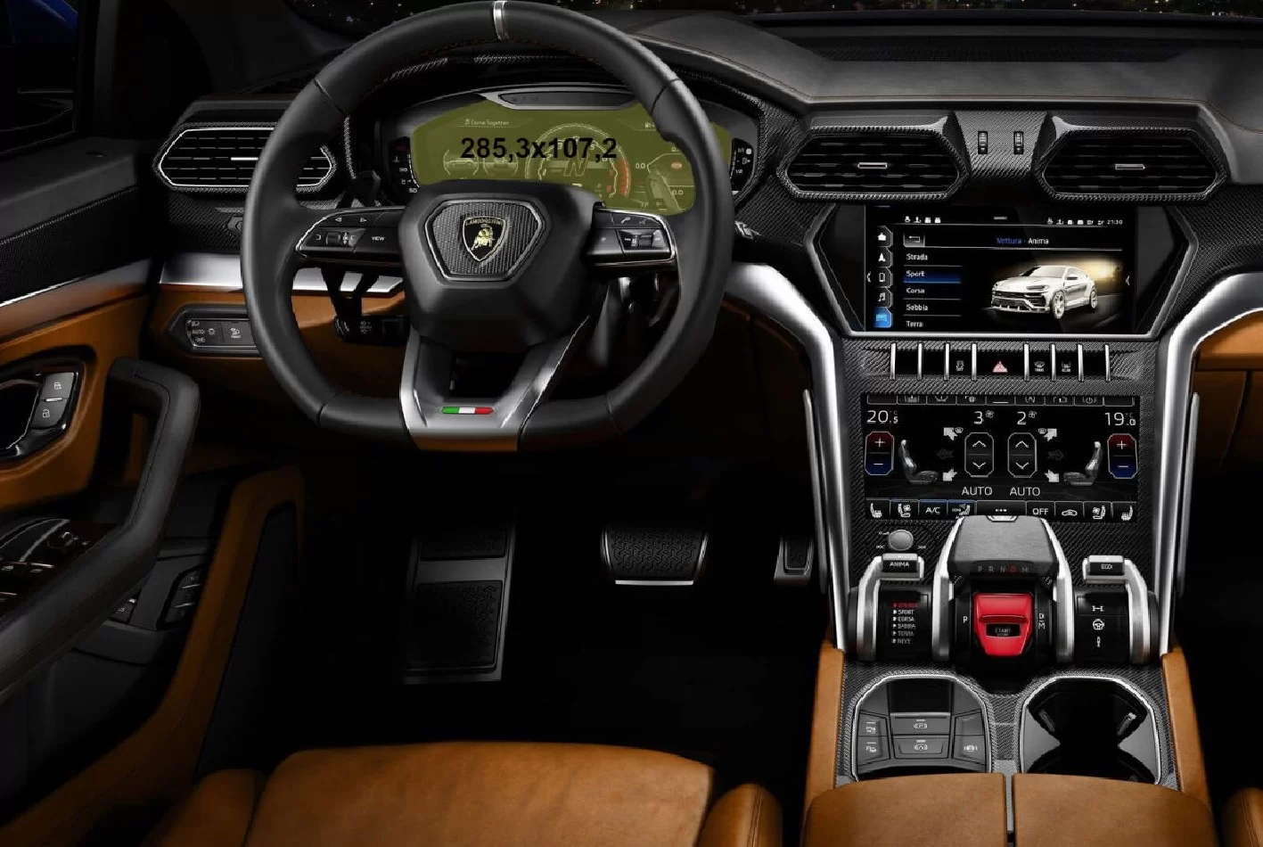 Lamborghini Urus 2017 - Present Digital Speedometer 10,2" ExtraShield Screeen Protector - 1 - Interior Dash Trim Kit