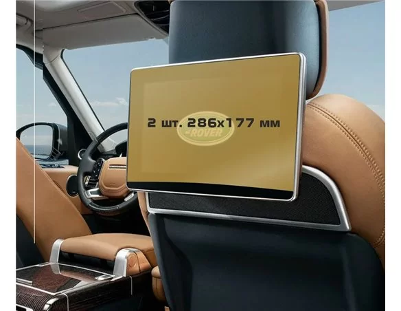 Land Rover Range Rover (L405) 2017 - Present Passenger monitors (2 pcs,) ExtraShield Screeen Protector - 1 - Interior Dash Trim 