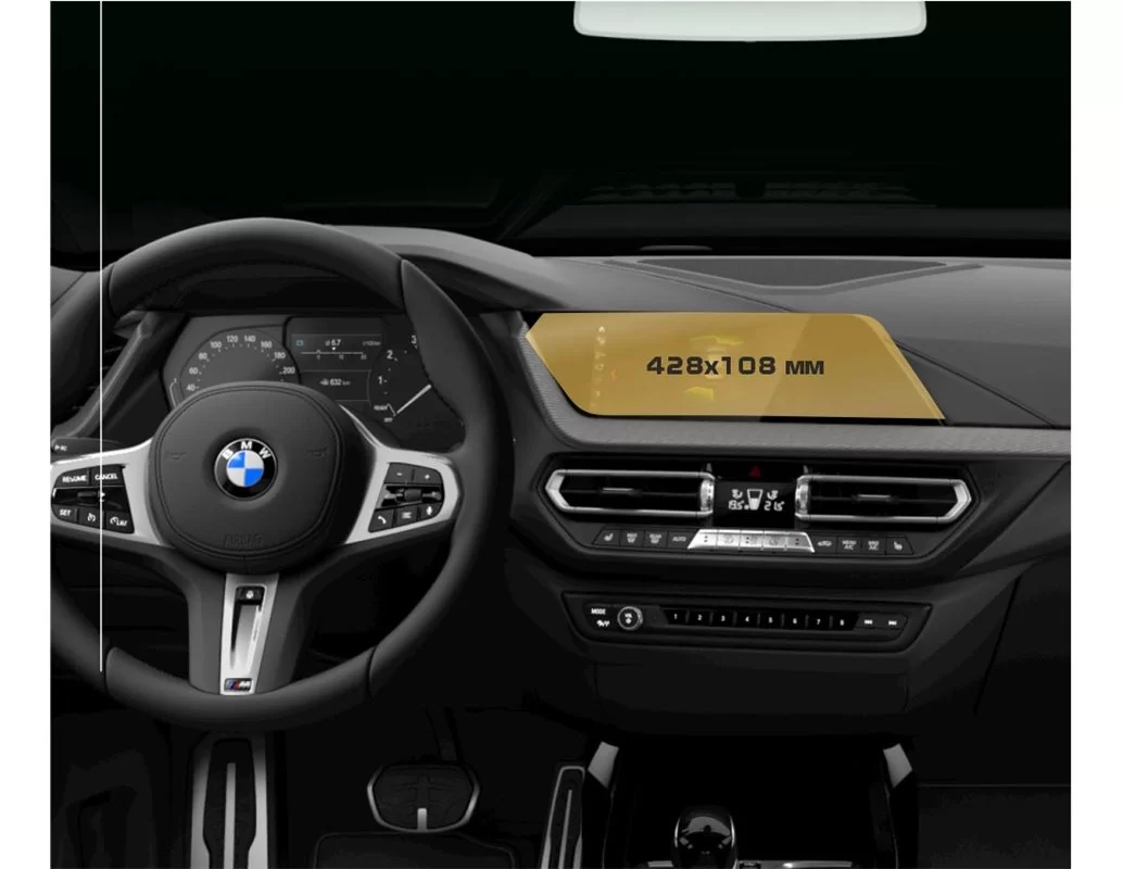 BMW 2 Series (G42) 2021 - Present Multimedia 10,25" ExtraShield Screeen Protector - 1 - Interior Dash Trim Kit
