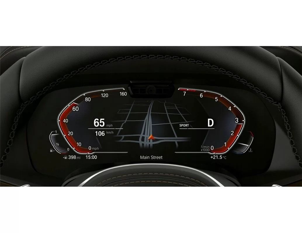 BMW 6 Series (G32) 2017 - 2020 Digital Speedometer (with sensor) 12,3" ExtraShield Screeen Protector - 1 - Interior Dash Trim Ki