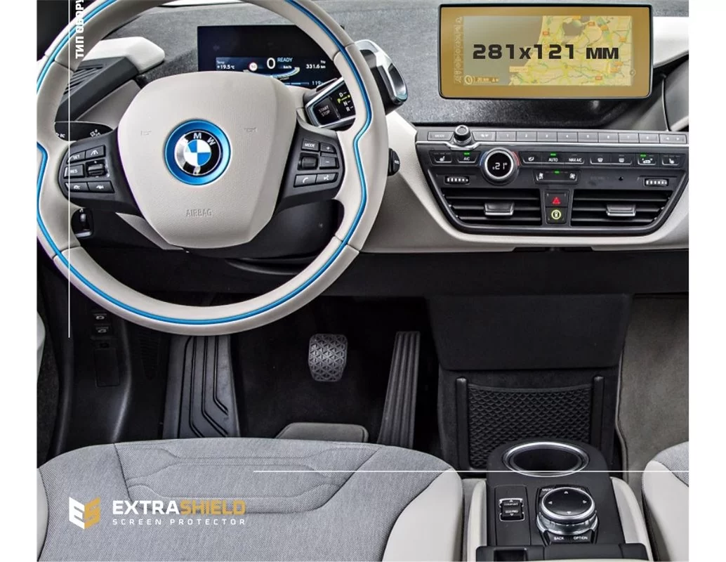 BMW i3 2013 - 2020 Multimedia ExtraShield Screeen Protector - 1 - Interior Dash Trim Kit