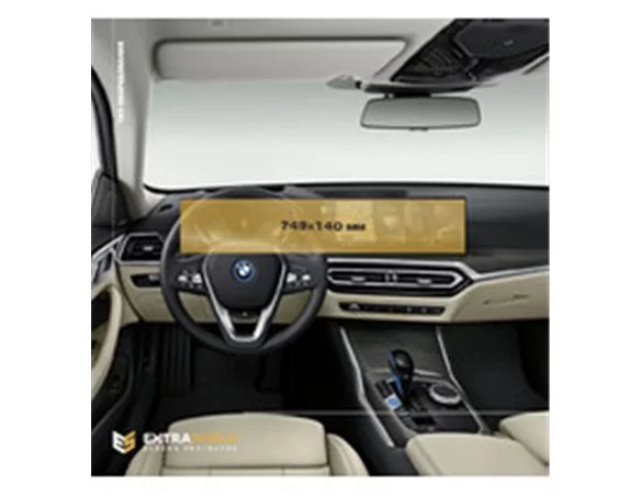 BMW iX 2020 - Present BMW Live Cockpit Plus with curved display BMW ExtraShield Screeen Protector - 1 - Interior Dash Trim Kit