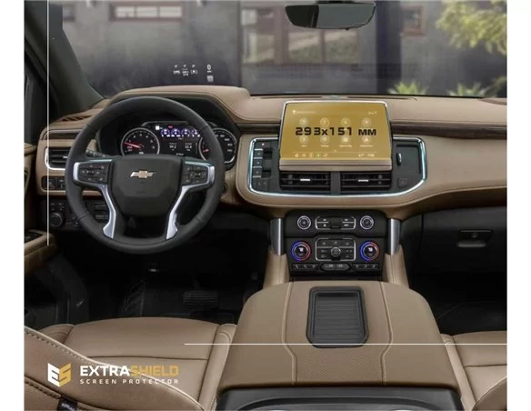Chevrolet Tahoe 2019 - 2022 Multimedia ExtraShield Screeen Protector - 1 - Interior Dash Trim Kit