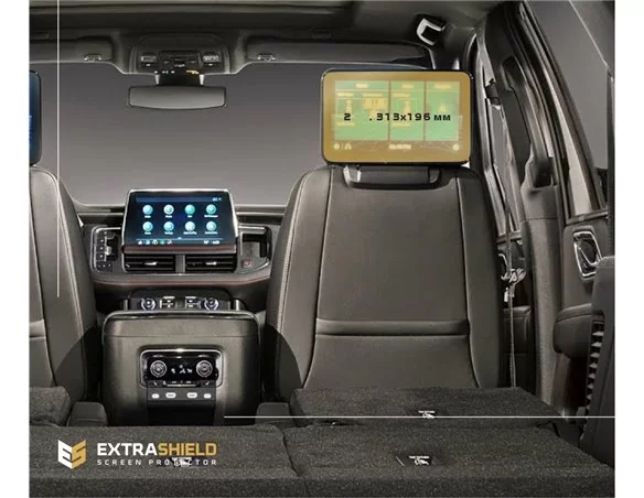 Chevrolet Tahoe 2019 - 2022 Passenger monitors 2 pcs, ExtraShield Screeen Protector - 1 - Interior Dash Trim Kit