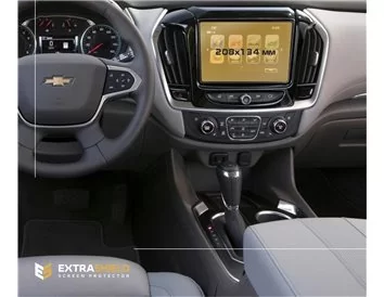 Chevrolet Traverse 2017 - 2022 Multimedia 8" ExtraShield Screeen Protector - 1 - Interior Dash Trim Kit
