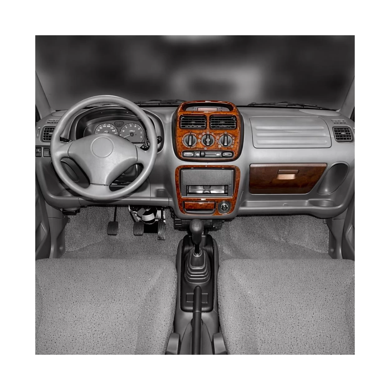 Suzuki Ignis 10.00-10.03 3D Interior Dashboard Trim Kit Dash Trim Dekor 5-Parts