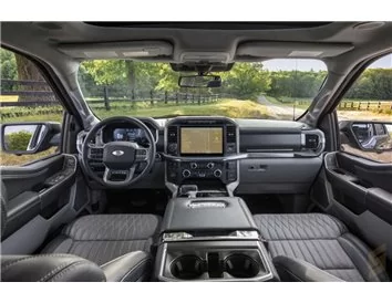 Ford F150 Raptor 2021 - Present Multimedia 8" ExtraShield Screeen Protector - 1 - Interior Dash Trim Kit