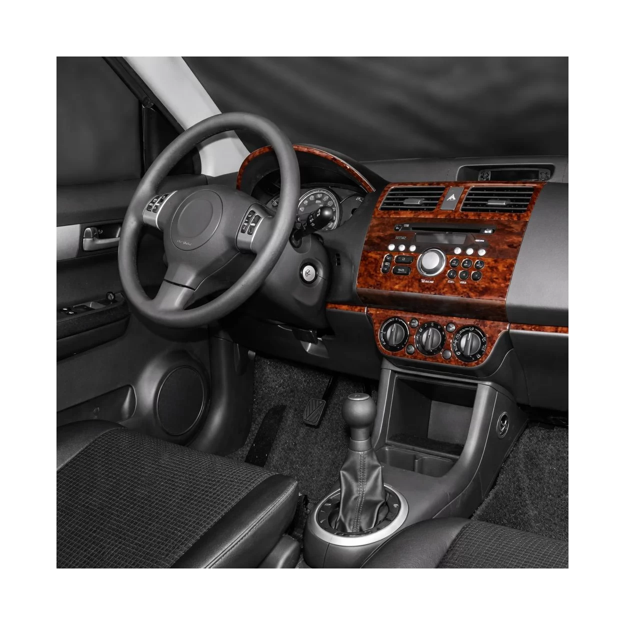 Suzuki Swift Comfort 04.05-12.10 3D Interior Dashboard Trim Kit Dash Trim Dekor 10-Parts