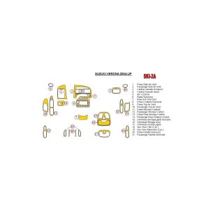 Suzuki Verona/Chevrolet Epica 2004-UP Full Set Interior BD Dash Trim Kit