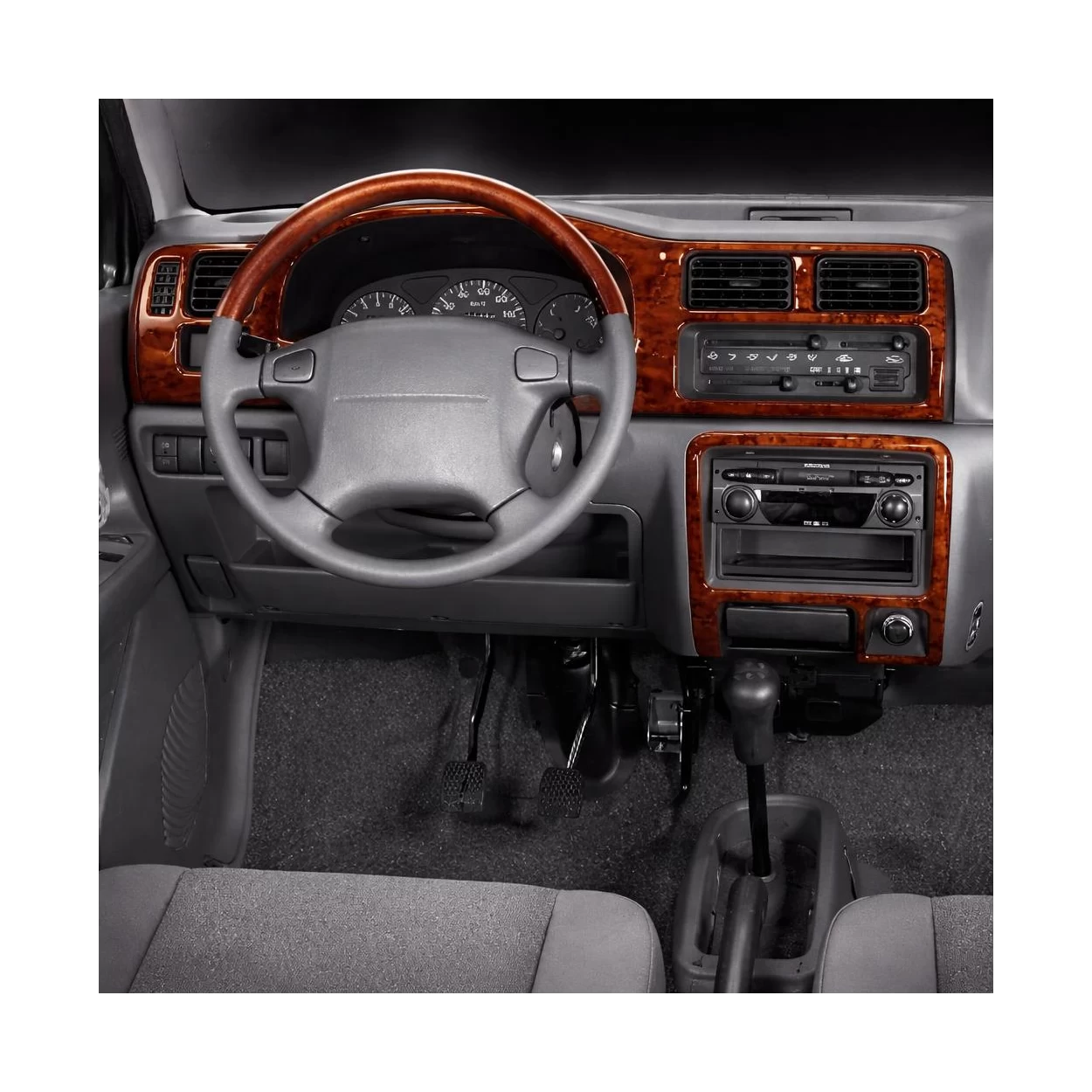 Suzuki Wagon R 10.97-09.00 3D Interior Dashboard Trim Kit Dash Trim Dekor 4-Parts